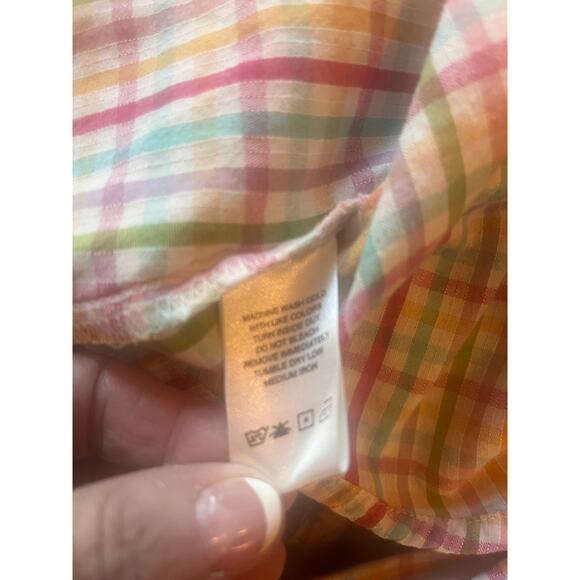 Aura Wrangler Pearl Snap Button Up Girls Medium Colorful Cowgirl Feminine Y2K - Picture 8 of 10